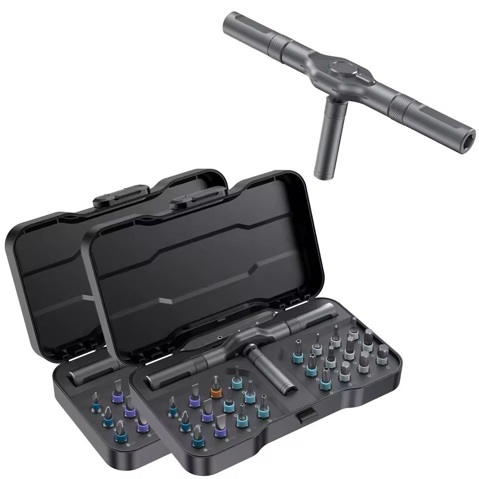 Multifunction Ratchet Screwdriver Set With Magnetic Bits 6