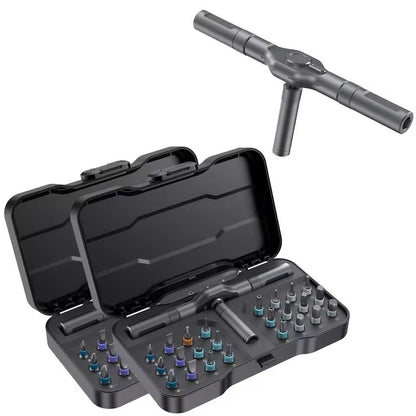 Multifunction Ratchet Screwdriver Set With Magnetic Bits 6