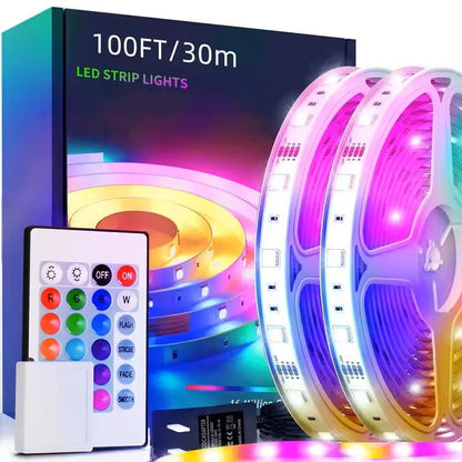 App Controlled LED Strip Lights with Music Sync and Color Changing Effects
