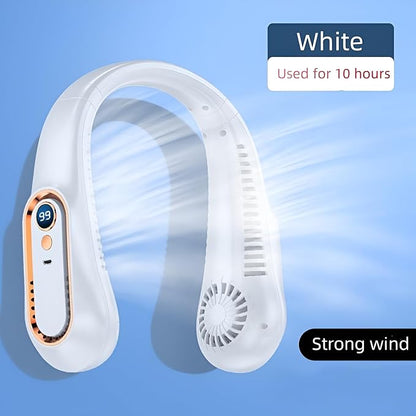 Xiaomi Bladeless Neck Fan  8000mAh Portable Rechargeable Hanging Fan With LED Display  Silent Airfl 9