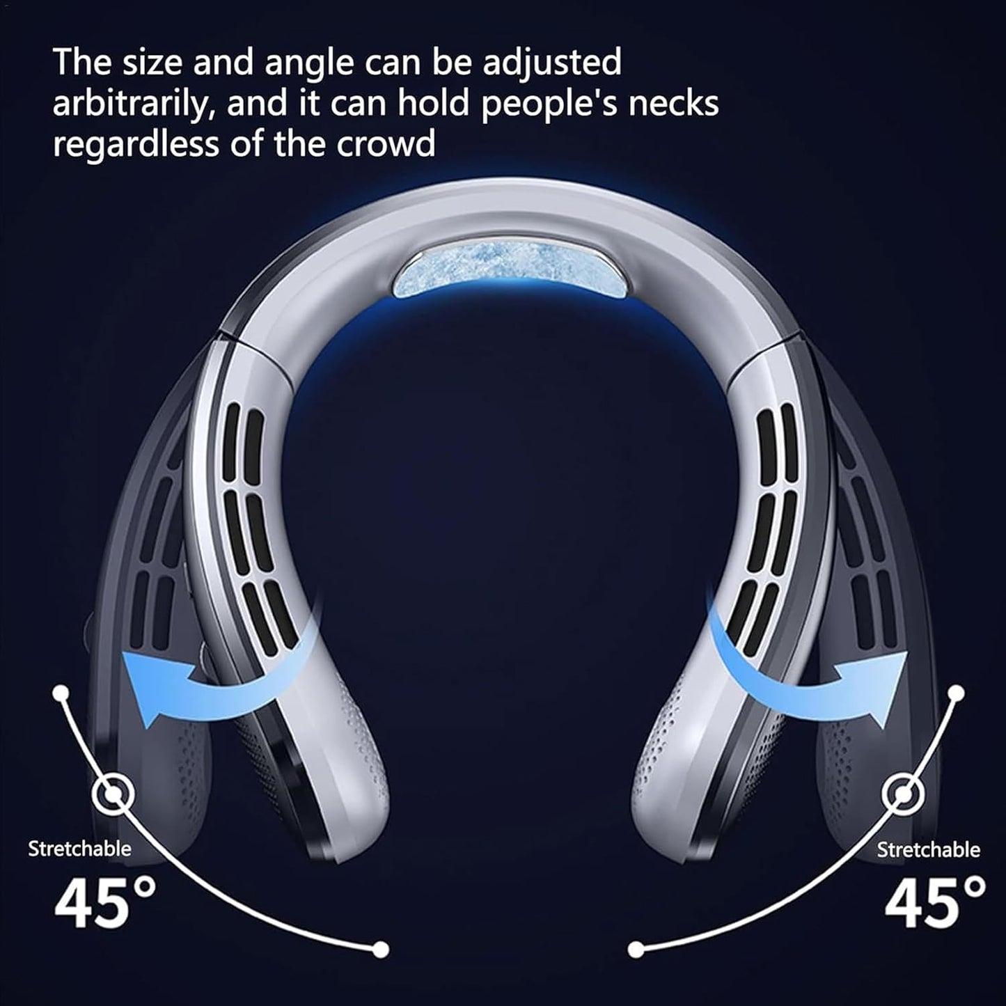 Xiaomi Bladeless Neck Fan  8000mAh Portable Rechargeable Hanging Fan With LED Display  Silent Airfl 3