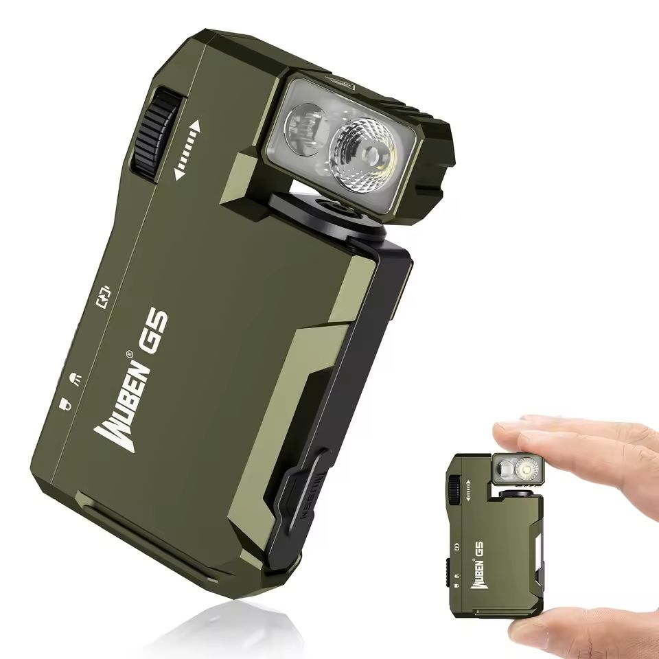 Rechargeable Mini EDC Flashlight With RGB Light And Dual Beam Modes 7