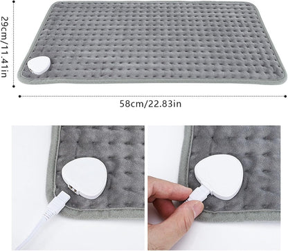 Electric Heating Pad Blanket  9Level Adjustable Heat With 4 Mode Timer For Neck Shoulder Back  Leg