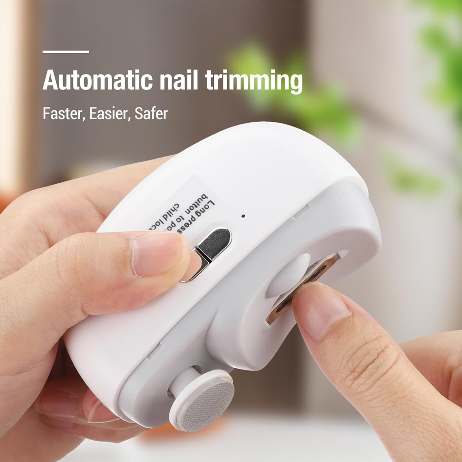 Electric Nail Clippers With LED Light  Automatic Trimmer  Polisher For Babies Adults  Seniors 4