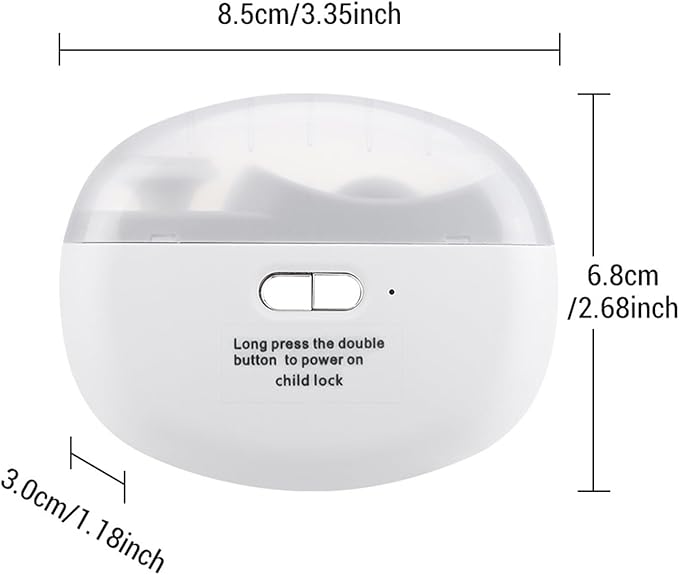 Electric Nail Clippers With LED Light  Automatic Trimmer  Polisher For Babies Adults  Seniors 6