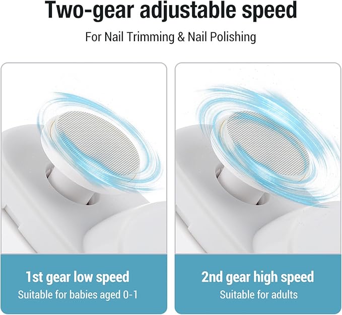 Electric Nail Clippers With LED Light  Automatic Trimmer  Polisher For Babies Adults  Seniors 7