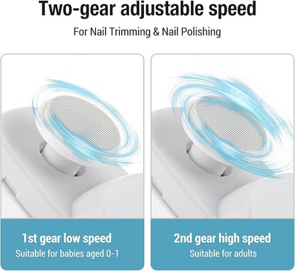 Electric Nail Clippers With LED Light  Automatic Trimmer  Polisher For Babies Adults  Seniors 7