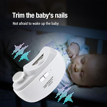 Electric Nail Clippers With LED Light  Automatic Trimmer  Polisher For Babies Adults  Seniors 2