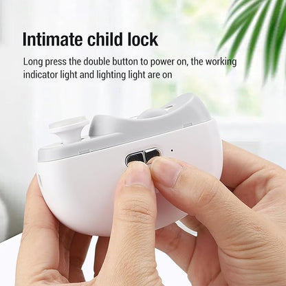 Electric Nail Clippers With LED Light  Automatic Trimmer  Polisher For Babies Adults  Seniors 1