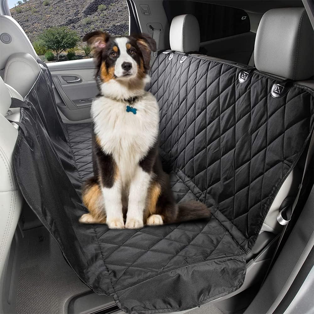 PETRAVEL Waterproof Dog Car Seat Cover  HammockStyle Pet Travel Mat With Back Seat Protection  Safe 1