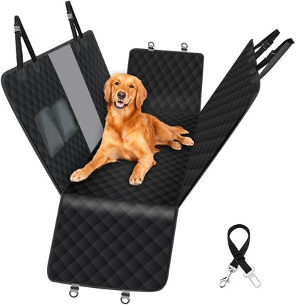 PETRAVEL Waterproof Dog Car Seat Cover  HammockStyle Pet Travel Mat With Back Seat Protection  Safe 5