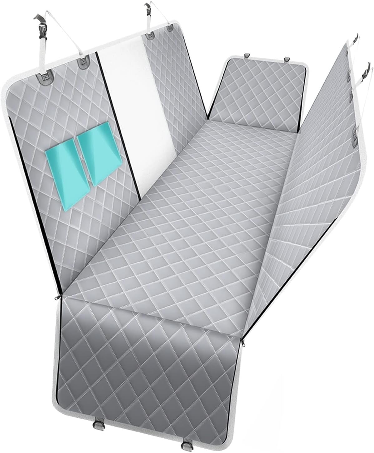 PETRAVEL Waterproof Dog Car Seat Cover  HammockStyle Pet Travel Mat With Back Seat Protection  Safe 3