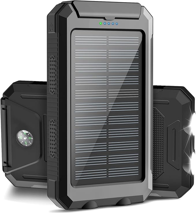 38800mAh Waterproof Solar Power Bank Dual USB Outdoor Mobile Charger For Camping  Travel 10