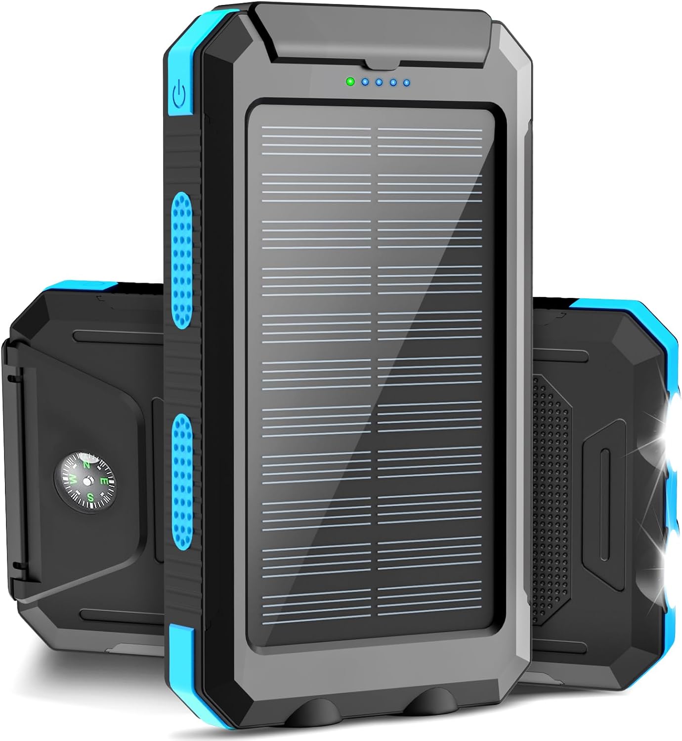 38800mAh Waterproof Solar Power Bank Dual USB Outdoor Mobile Charger For Camping  Travel 12