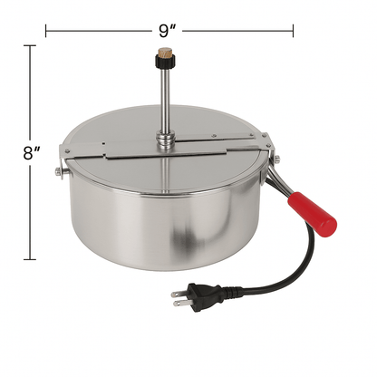 Universal 8 Ounce Popcorn Machine Kettle Replacement Fits Most Major Brands 2