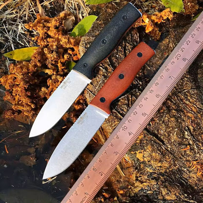 Fixed Blade Outdoor Knife With Micarta Grip And D2 Steel Blade 1