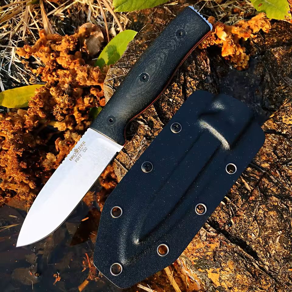 Fixed Blade Outdoor Knife With Micarta Grip And D2 Steel Blade 2