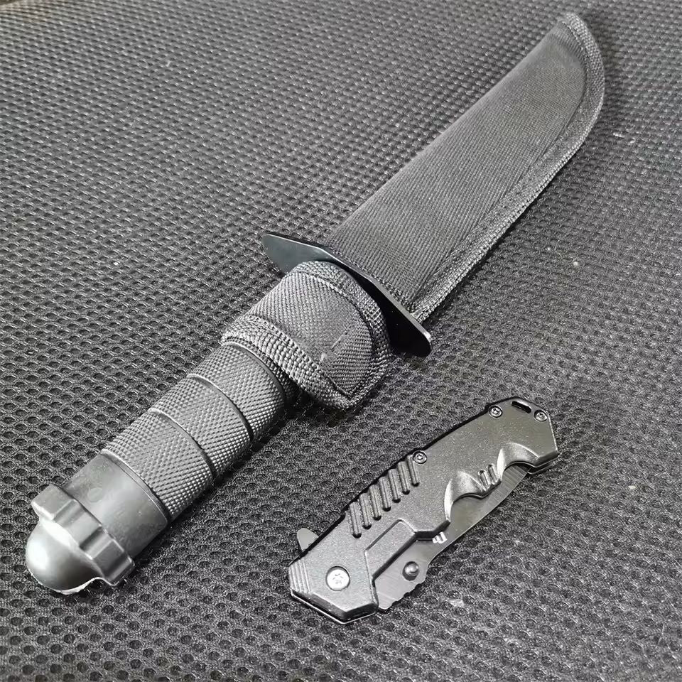 Camping Knife Set With Fixed And Folding Blades 8Cr13MoV Steel 4