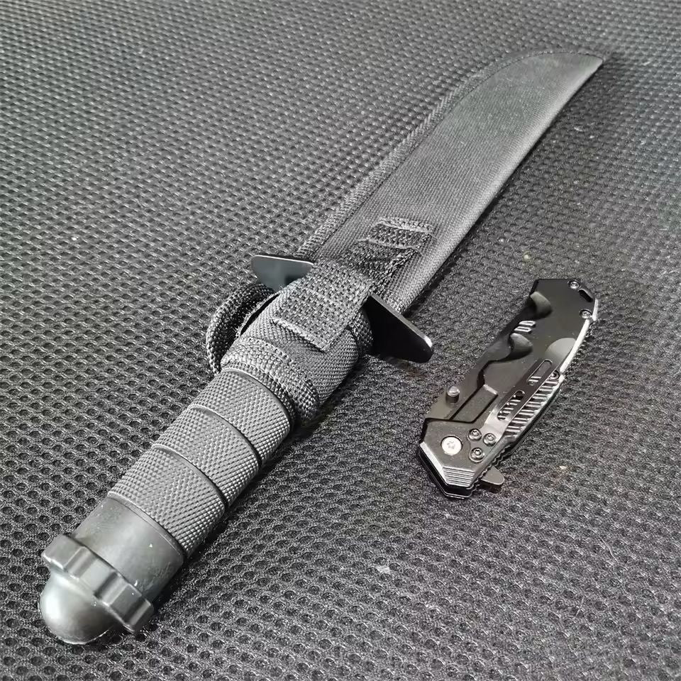Camping Knife Set With Fixed And Folding Blades 8Cr13MoV Steel 7