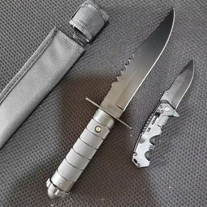 Camping Knife Set With Fixed And Folding Blades 8Cr13MoV Steel 8