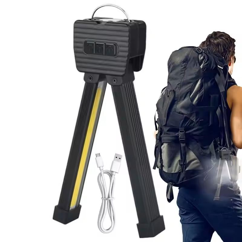 Rechargeable Magnetic LED Flashlight with Folding Design