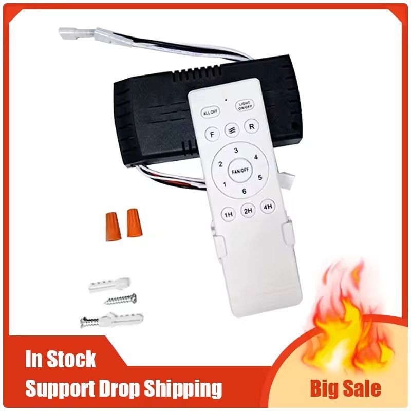 Universal Ceiling Fan Remote Control Kit With 6 Speeds And Timer 2