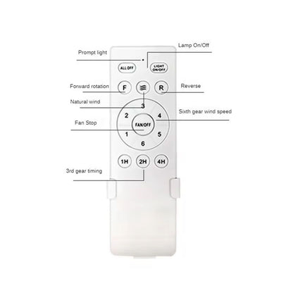 Universal Ceiling Fan Remote Control Kit With 6 Speeds And Timer 6