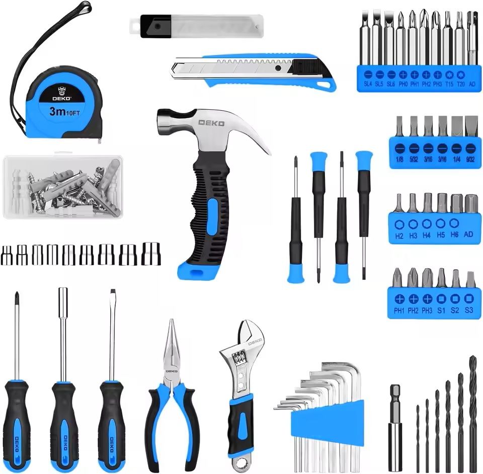 Cordless Drill And Home Tool Set 126 Piece With 8V Power And Storage Case 6