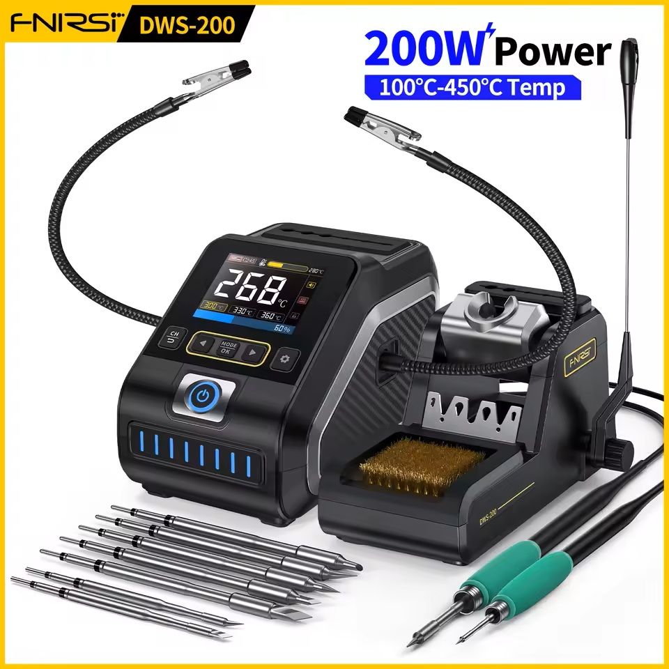 200W Digital Soldering Station with C210 and C245 Handle Compatibility