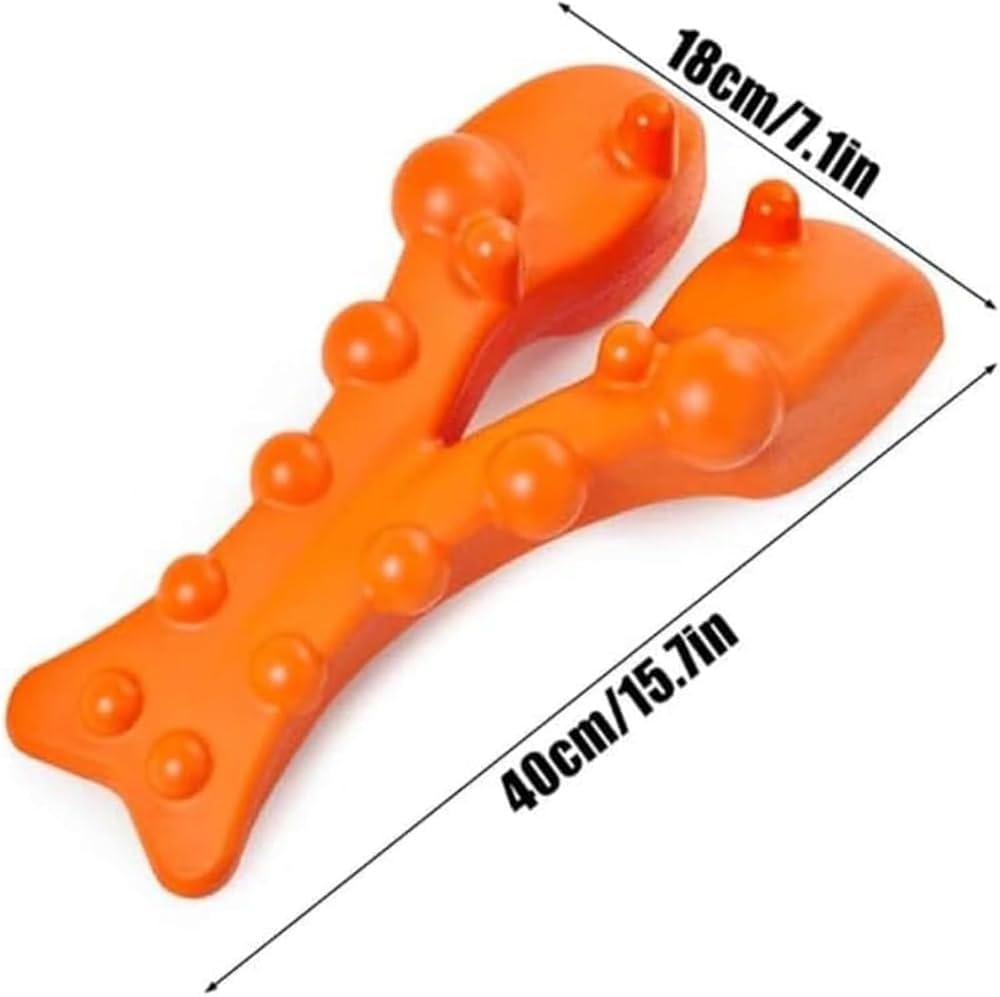 Cervical Neck and Shoulder Relaxer with Upper Back Trigger Point Massage for TMJ and Spine Alignment