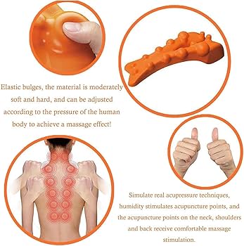 Cervical Neck And Shoulder Relaxer With Upper Back Trigger Point Massage For TMJ And Spine Alignmen 3