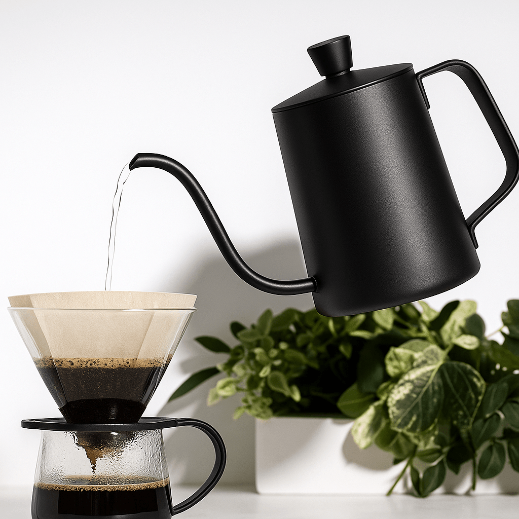 Stainless Steel Gooseneck Drip Kettle 350ml 600ml Non Stick Food Grade Precision Pour Over Coffee and Tea Pot