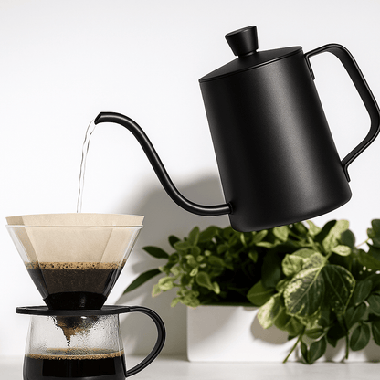 Stainless Steel Gooseneck Drip Kettle 350ml 600ml Non Stick Food Grade Precision Pour Over Coffee and Tea Pot