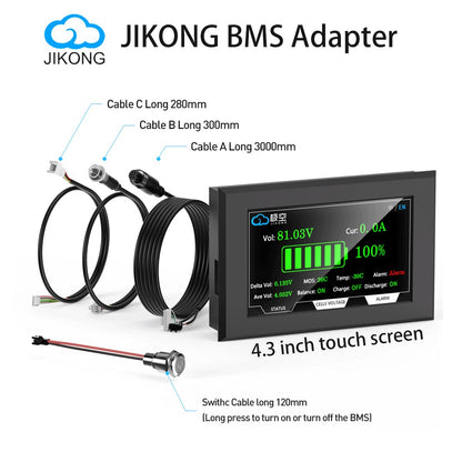 JIKONG BMS Touch Display  43Inch Screen For Smart Battery Monitoring And System Control 2