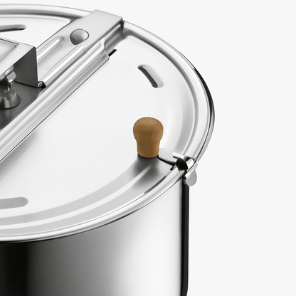 65Quart Aluminum Stovetop Popcorn Popper With Hand Crank Stirrer SpinnerStyle Design 4