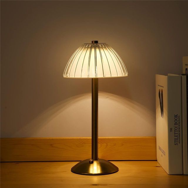 LuxeGlow Crystal Table Lamp  USB Rechargeable LED Night Light With Touch Control 1