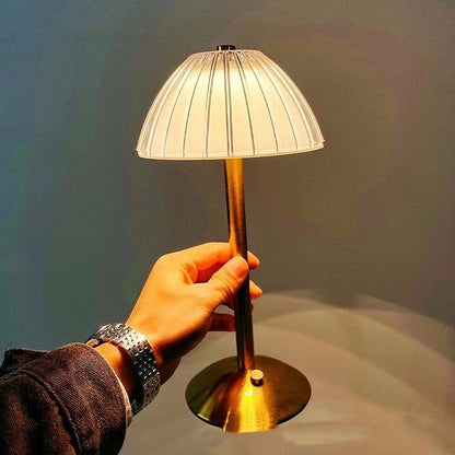 LuxeGlow Crystal Table Lamp  USB Rechargeable LED Night Light With Touch Control 3