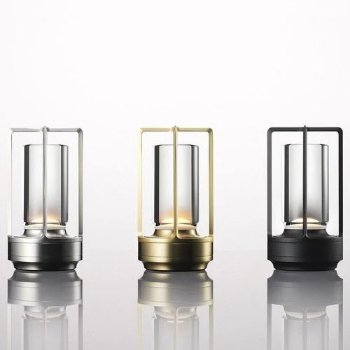 LumaCross Touch Control LED Table Lamp – Rechargeable Night Light for Home, Dining & Outdoor Decor