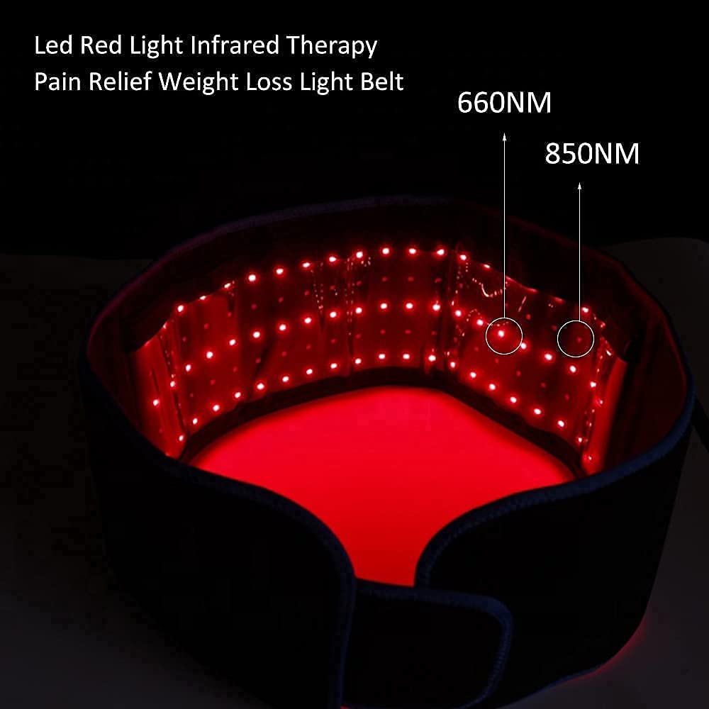 ThermaGlow Red Light Therapy Belt  Infrared Pain Relief And Slimming Pad With 660nm  850nm LEDs 2
