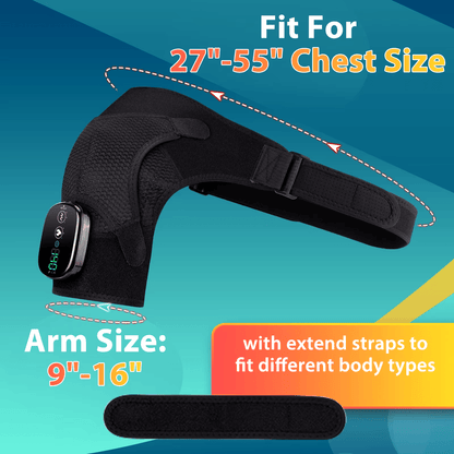 FlexiTherm Heated Shoulder  Elbow Wrap  Vibration Therapy Brace For Joint Pain Relief And Arthritis 3