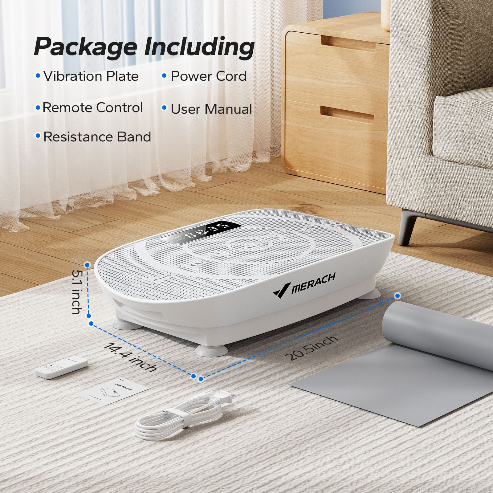 MERACH FitVibe Whole Body Vibration Plate  Exercise Machine For Weight Loss Toning  Home Fitness 2