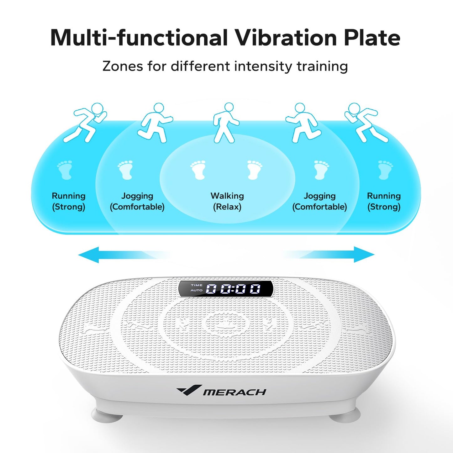 MERACH FitVibe Whole Body Vibration Plate  Exercise Machine For Weight Loss Toning  Home Fitness 3