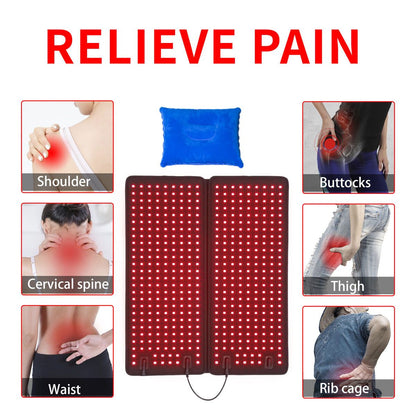 ThermaFlex Infrared Heating Massage Belt  Red Light Therapy Pad For Lumbar  Muscle Pain Relief 2