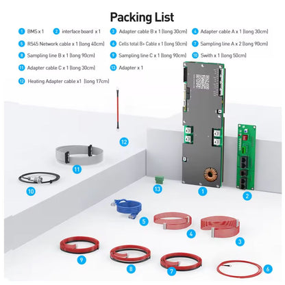 JIKONG 200A Smart BMS With Active Balancer  8S16S LiFePO4  LiIon Battery Management For 24V  48V En 4