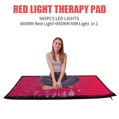 VitaLux Full Body Red Light Therapy Mat  660nm  850nm Infrared LED Blanket For Home Wellness And Re 2