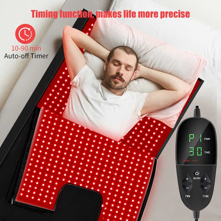 VitaLux Full Body Red Light Therapy Mat  660nm  850nm Infrared LED Blanket For Home Wellness And Re 4
