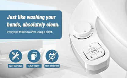 SAMODRA UltraThin Bidet Attachment  3Function NonElectric Toilet Sprayer For Hygienic Wash 5