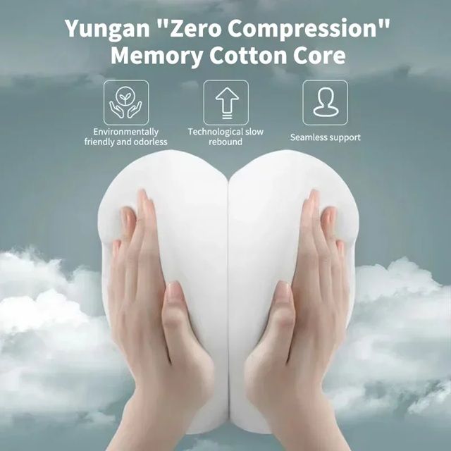 Memory Foam Lumbar Support Pillow  Back Cushion For Office Car Gaming  Postpartum Pain Relief 7