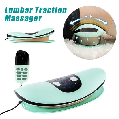 Electric Lumbar Traction Massager  Inflatable Back Stretcher With Heat And Adjustable Intensity 6