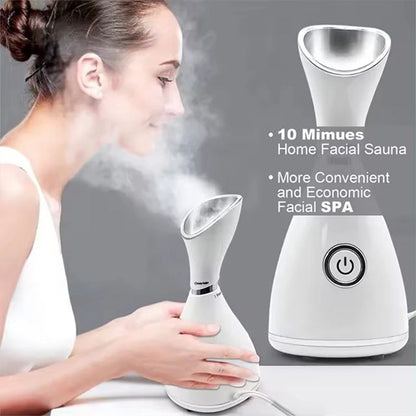 Nano Ionic Face Steamer  Portable Facial Hydration Mist Sprayer For Deep Skin Care  Glow On The Go 2